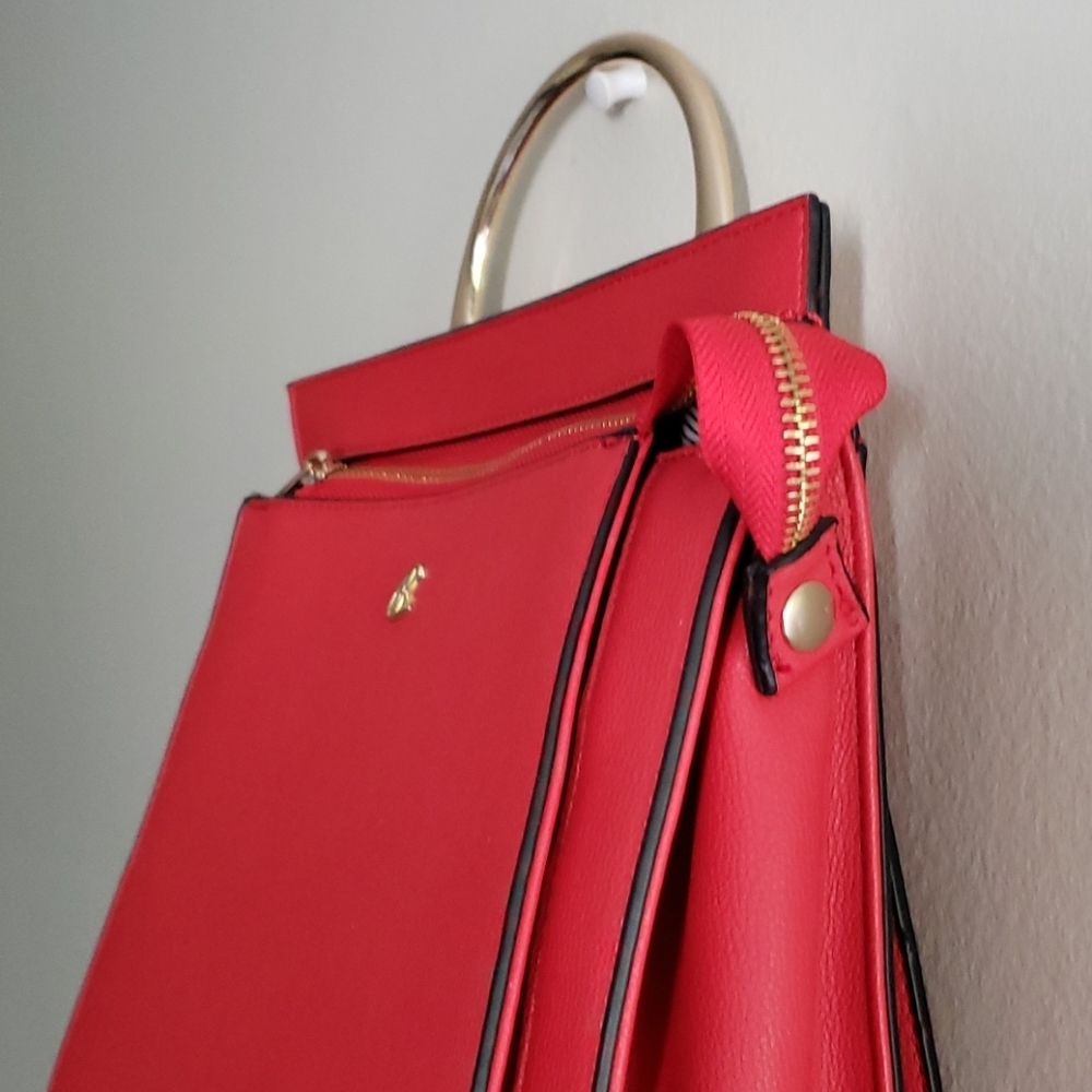 Kate & Alex Cuffaro Italian Design Red Backpack - Picture 3 of 14